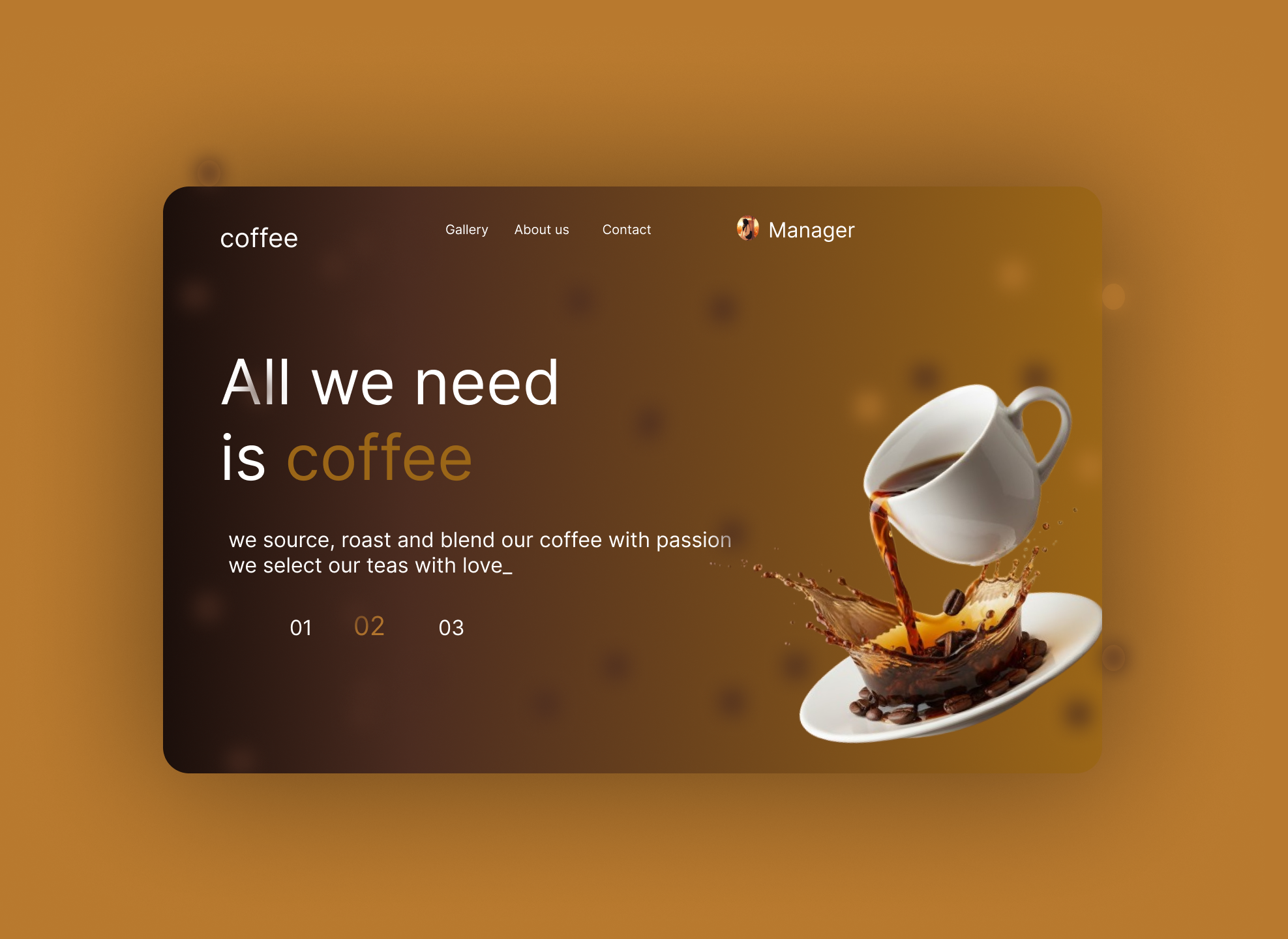 Modern Coffee website