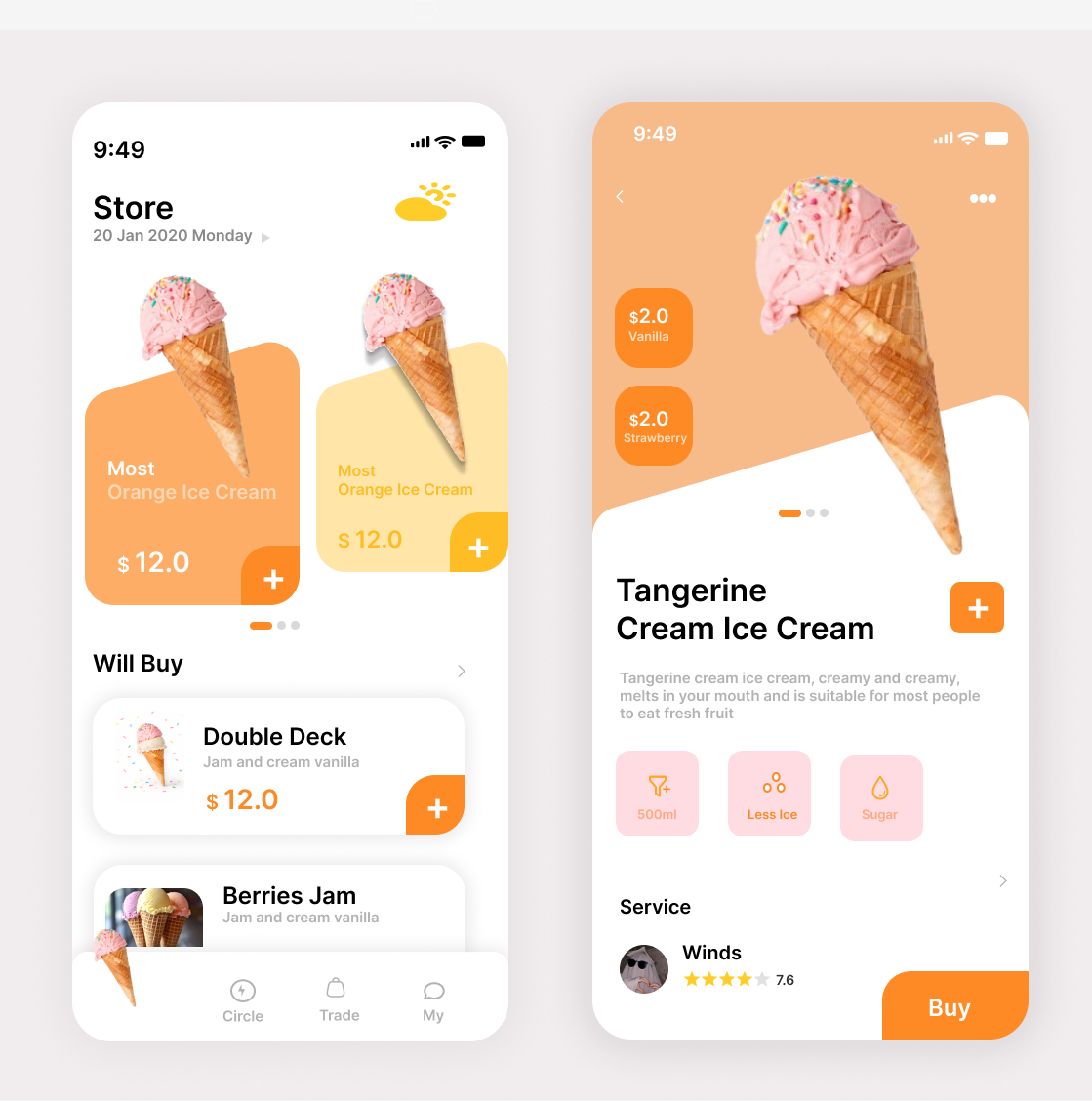 Mobile Dessert App